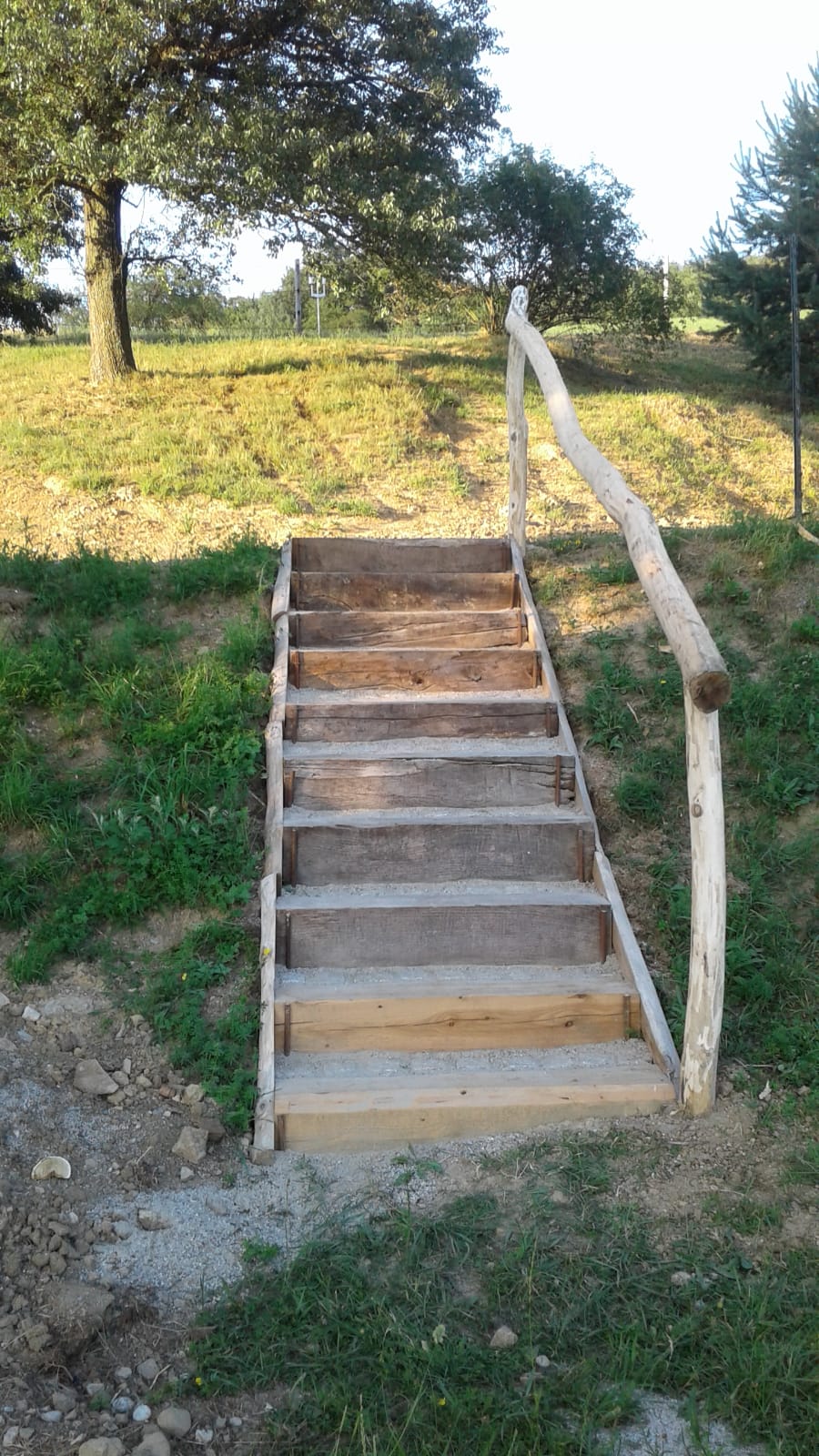 Freilandtreppe aus Holz